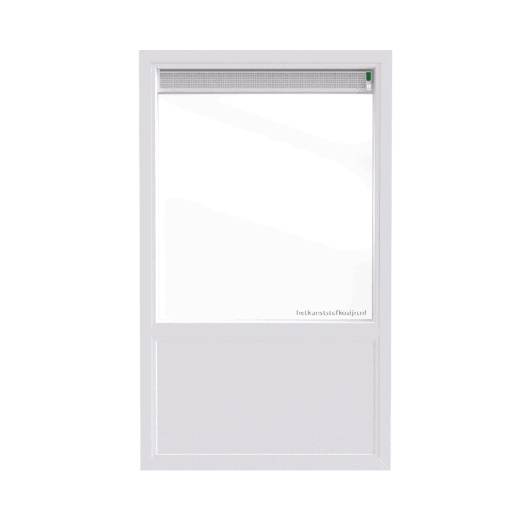 Kunststof Kozijn, Vast raam met borstwering PVC en ventilatierooster