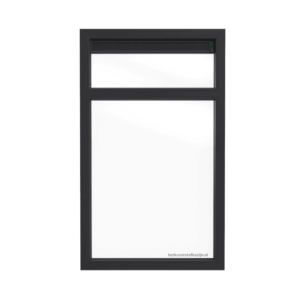 Kunststof Kozijn, Vast raam met bovenlicht en ventilatierooster