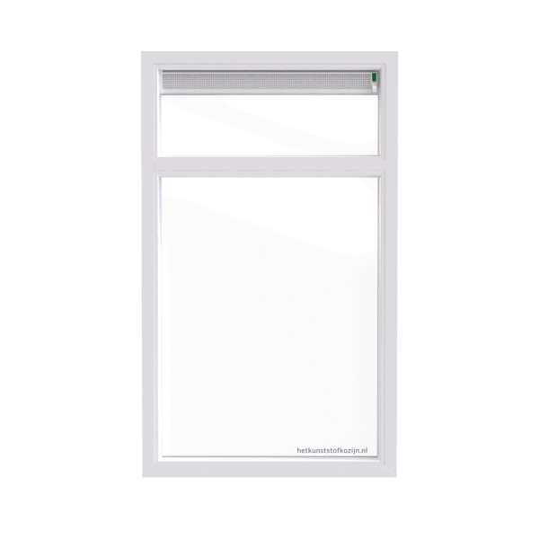 Kunststof Kozijn, Vast raam met bovenlicht en ventilatierooster