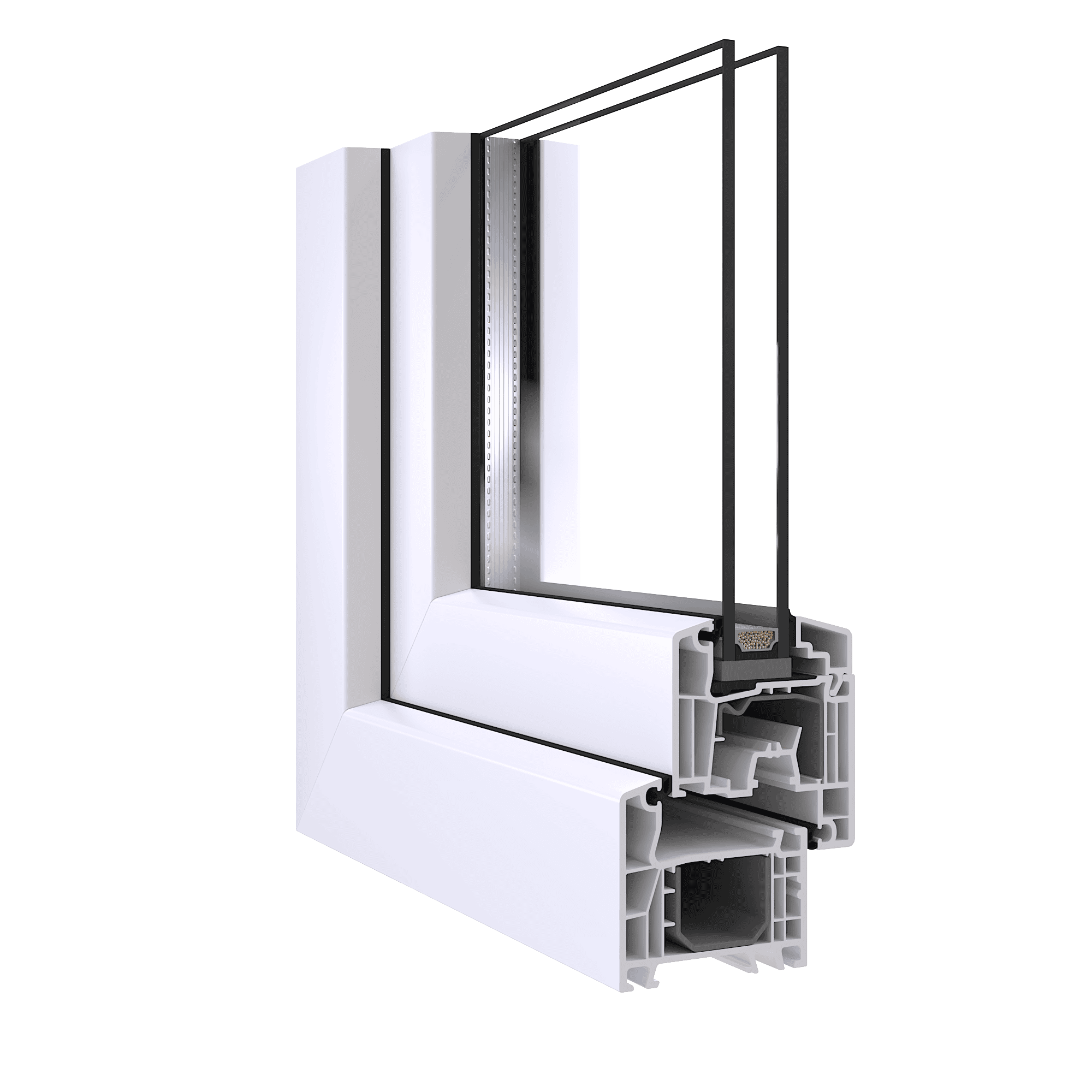 Profiel, Aluplast IDEAL 4000, Draaikiepraam