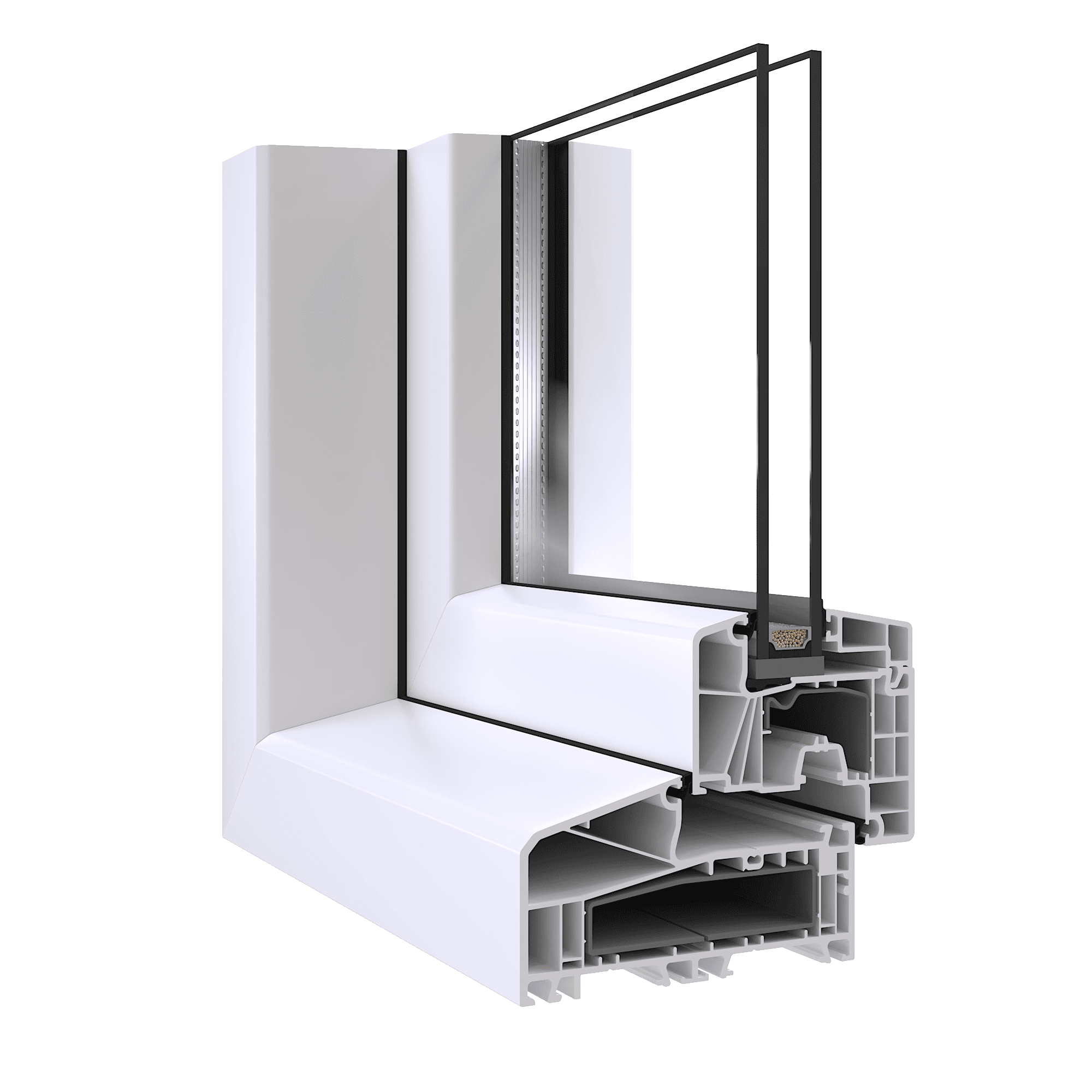 Profiel, Aluplast IDEAL 7000 NL, Draaikiepraam