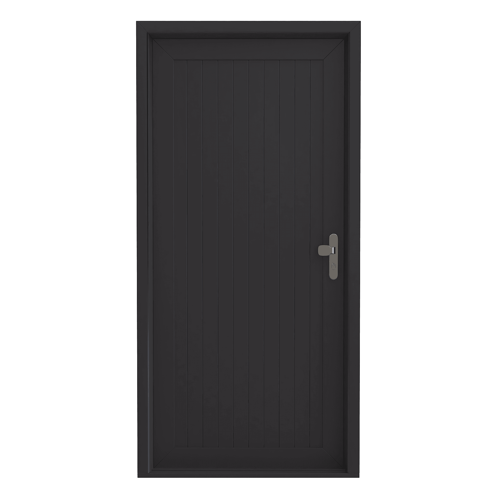 Model 13, Voordeur buitenaanzicht met scharnierpunten links