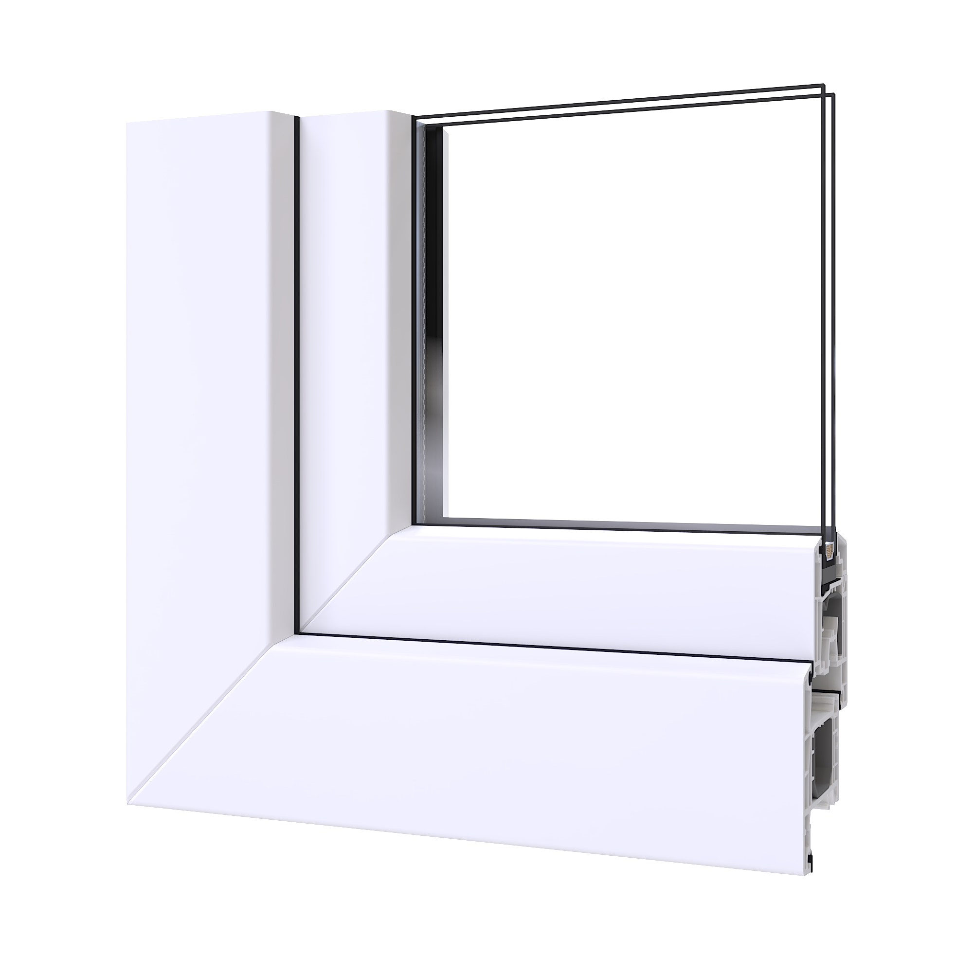 Profiel, Aluplast IDEAL 4000, Lasnaad_V-super