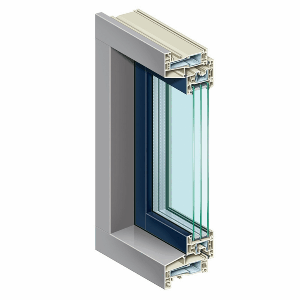 Profiel, Kömmerling, K-VISION Trend, Draaikiepraam met aanslag