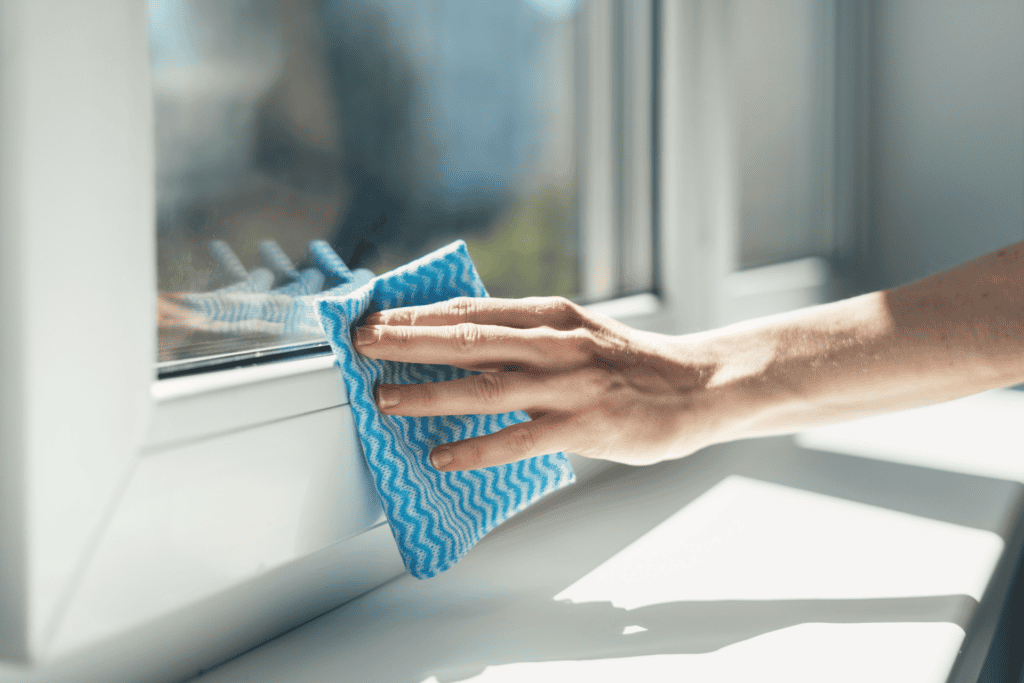kozijn onderhouden en schoonmaken 