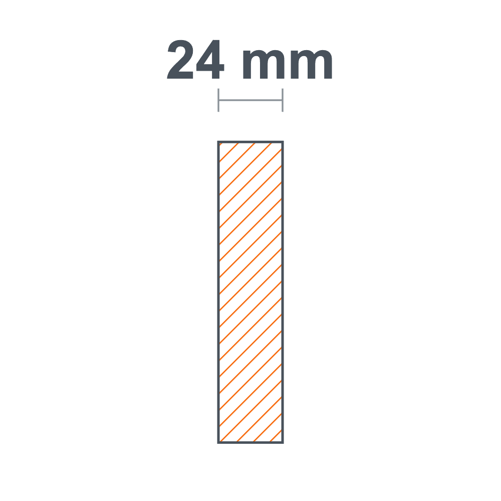 Tekening Paneeldikte 24 mm